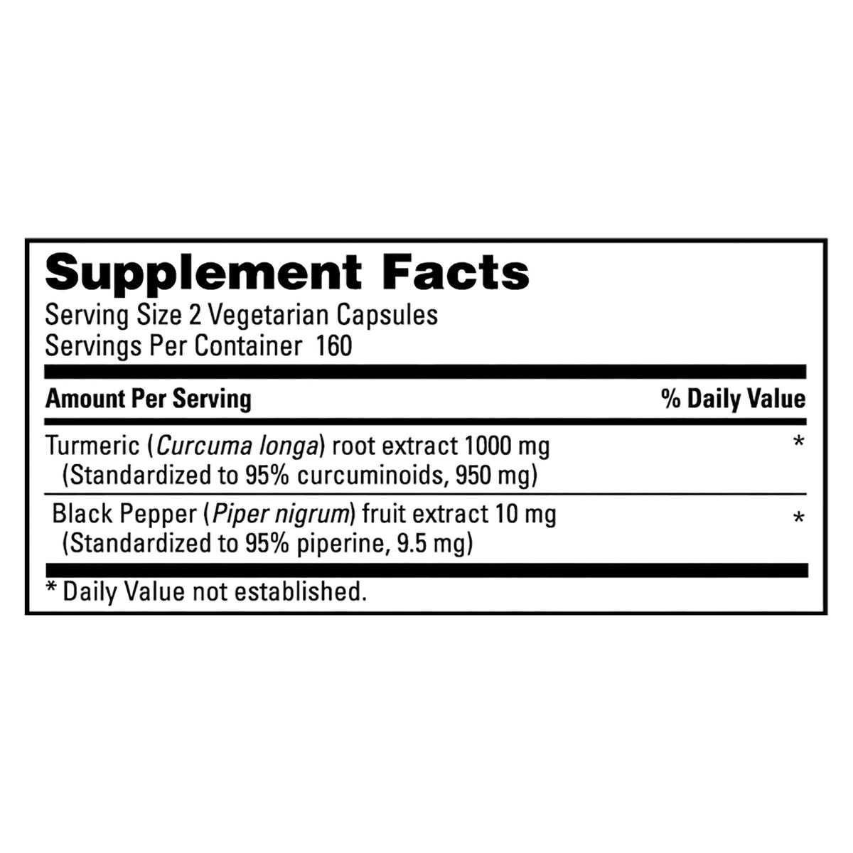 Kirkland Signature Turmeric 1000 mg, 320 Vegetarian Capsules