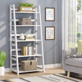 Tribesigns 5 Shelf Ladder Bookshelf Bookcase with Storage, Modern Etagere Bookcase for Living Room , Wood & Metal