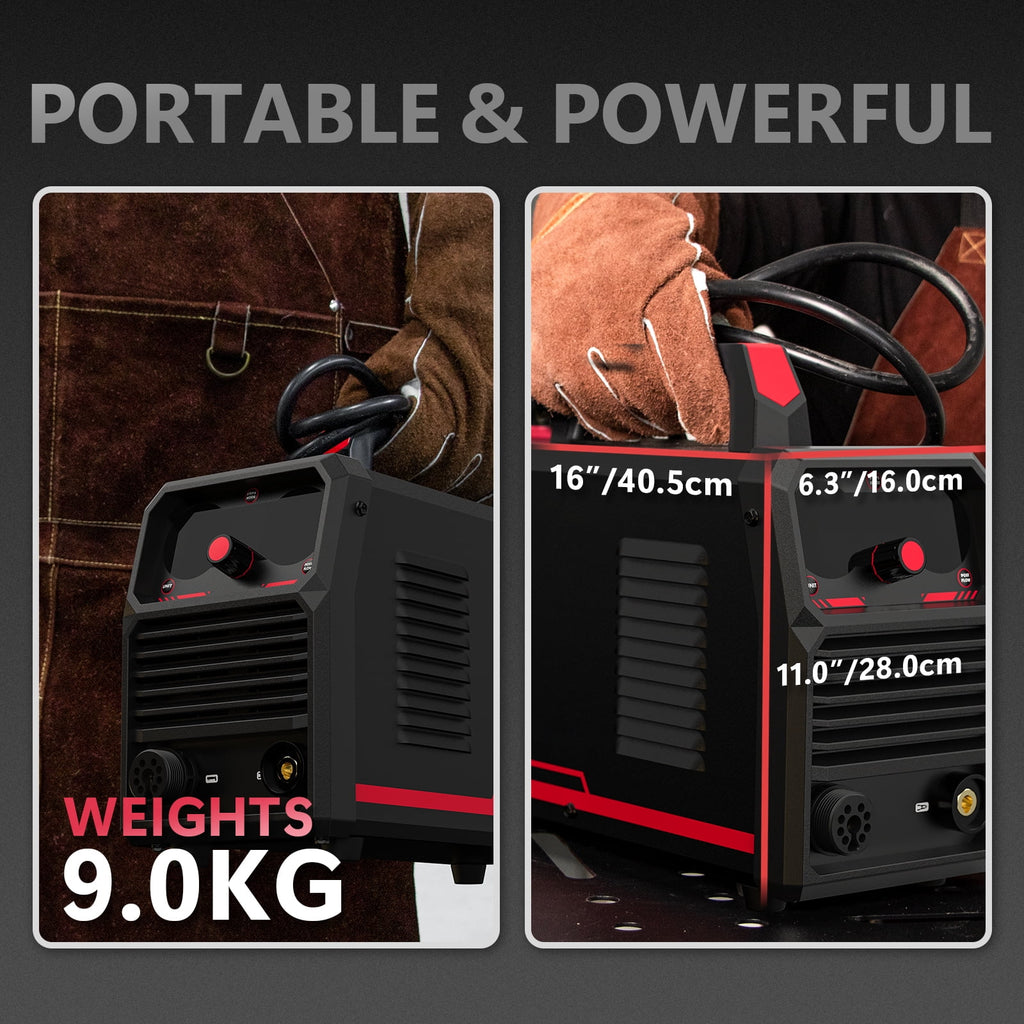 YESWELDER 65 Amp Non High Frequency Non-Touch Pilot Arc Digital Plasma Cutter, DC Inverter 110/220V Dual Voltage Cutting Machine