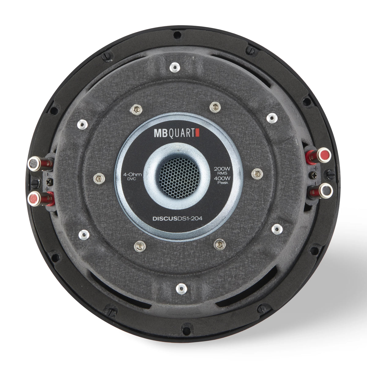 MB Quart DS1-204 400 Watt 8 Inch Shallow DVC 4 Ohm Car Subwoofer Speaker Pair