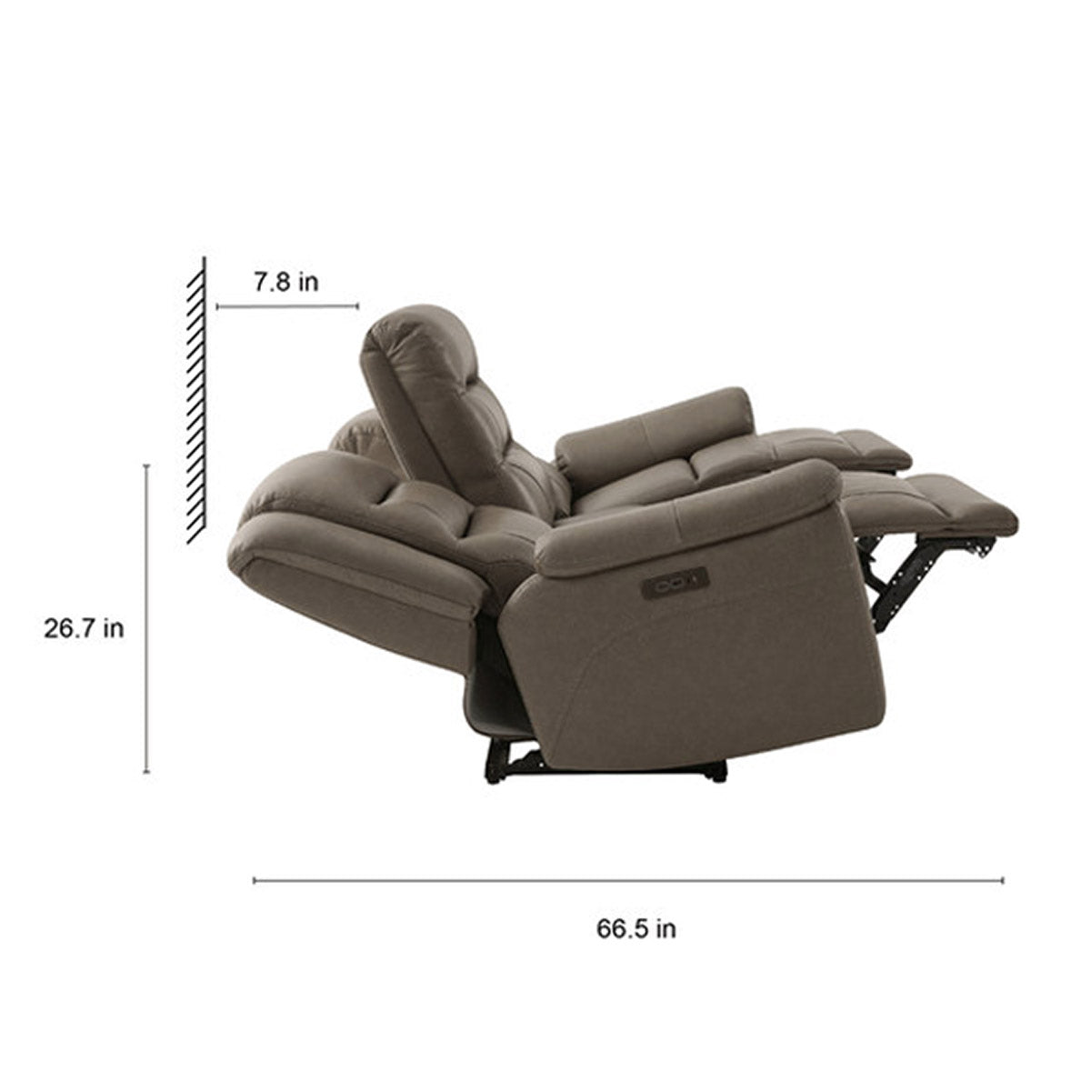 Mason Leather Power Reclining Sofa with Power Headrests