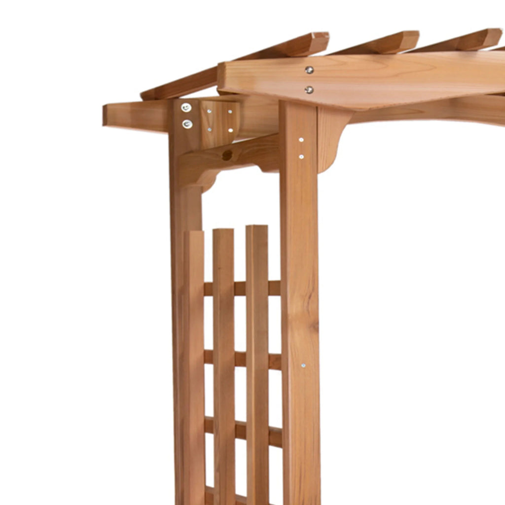 All Things Cedar PA106 Pagoda Wedding Arbor - Elegant Garden Arch for Weddings and Landscapes