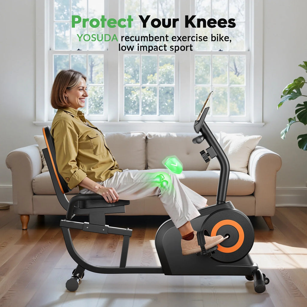 Yosuda Recumbent Exercise Bike for Senior for Home with 350lbs Capacity