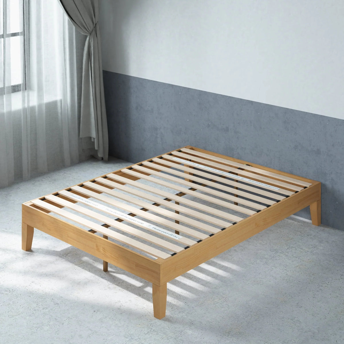 Zinus Moiz 14" Deluxe Wood Platform Bed Frame, Queen