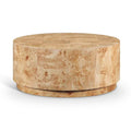Meridian Furniture Burl Natural Ash Coffee Table