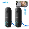 Reolink 2pcs Doorbell(PoE Version) 180�� Diagonal, 5MP IP Security Camera with Chime, Secured Local Storage, No Monthly Fee