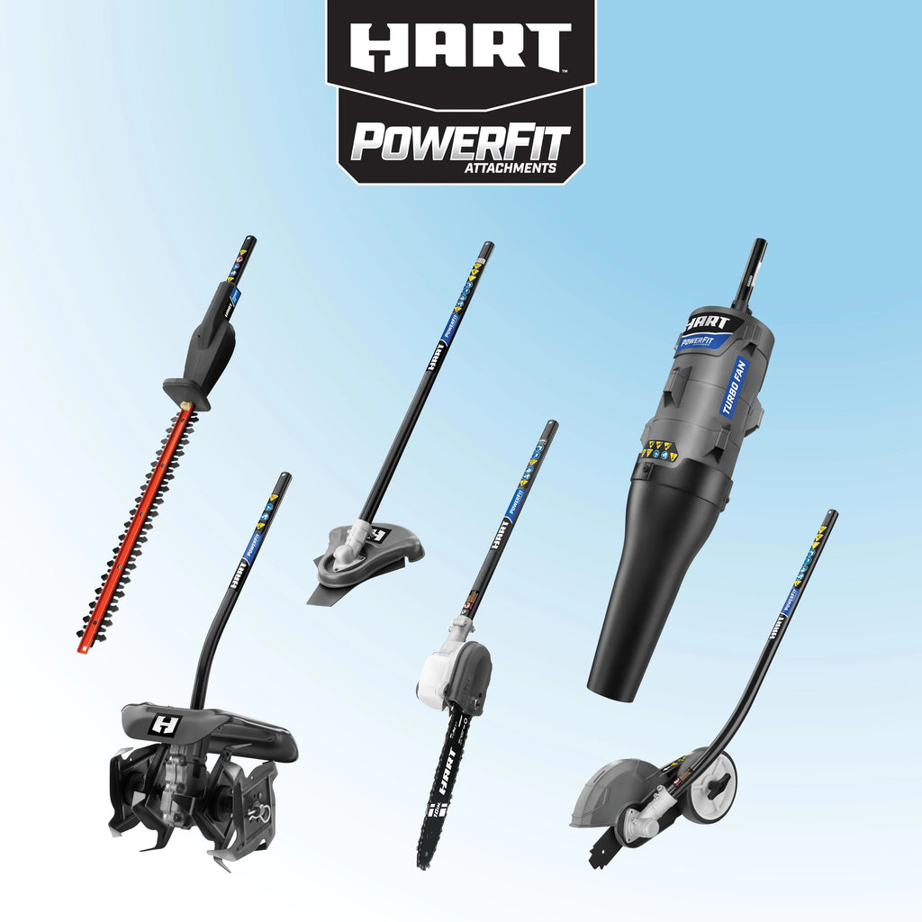HART 40-Volt Cordless Attachment Capable 15-inch String Trimmer Kit, (1) 4.0Ah Lithium-Ion Battery