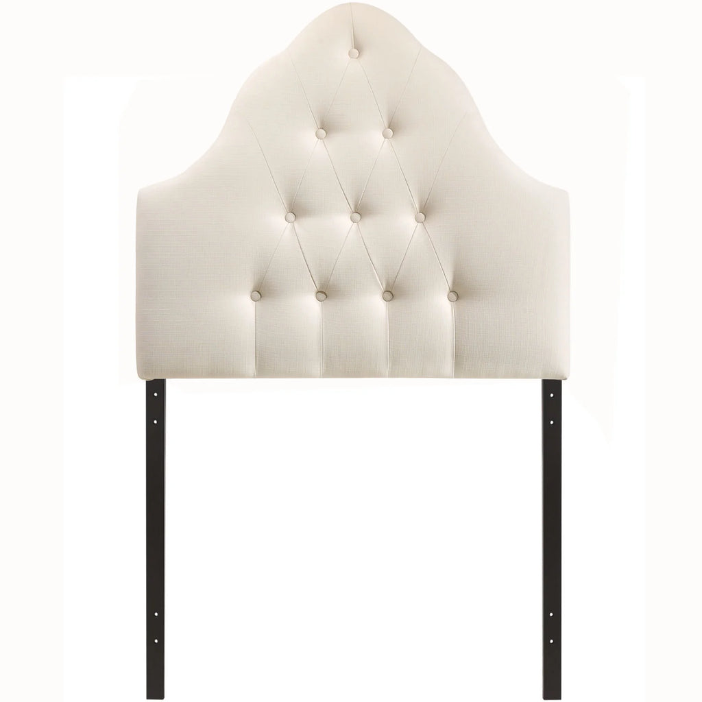 Modway Sovereign Queen Upholstered Fabric Headboard in Beige