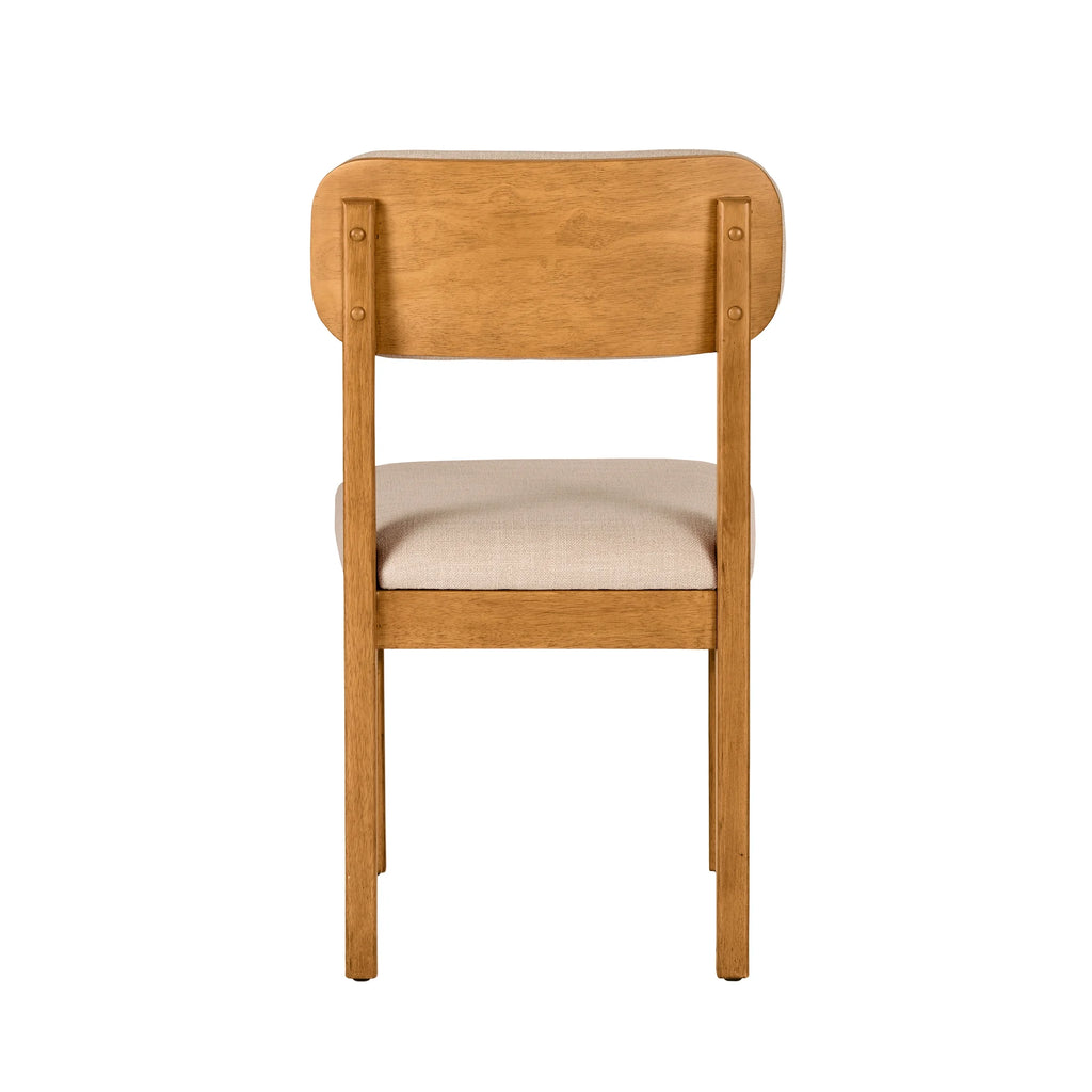 Better Homes & Gardens Juliet Dining Chairs 2 Pack, Light Honey Finish and Olive Green