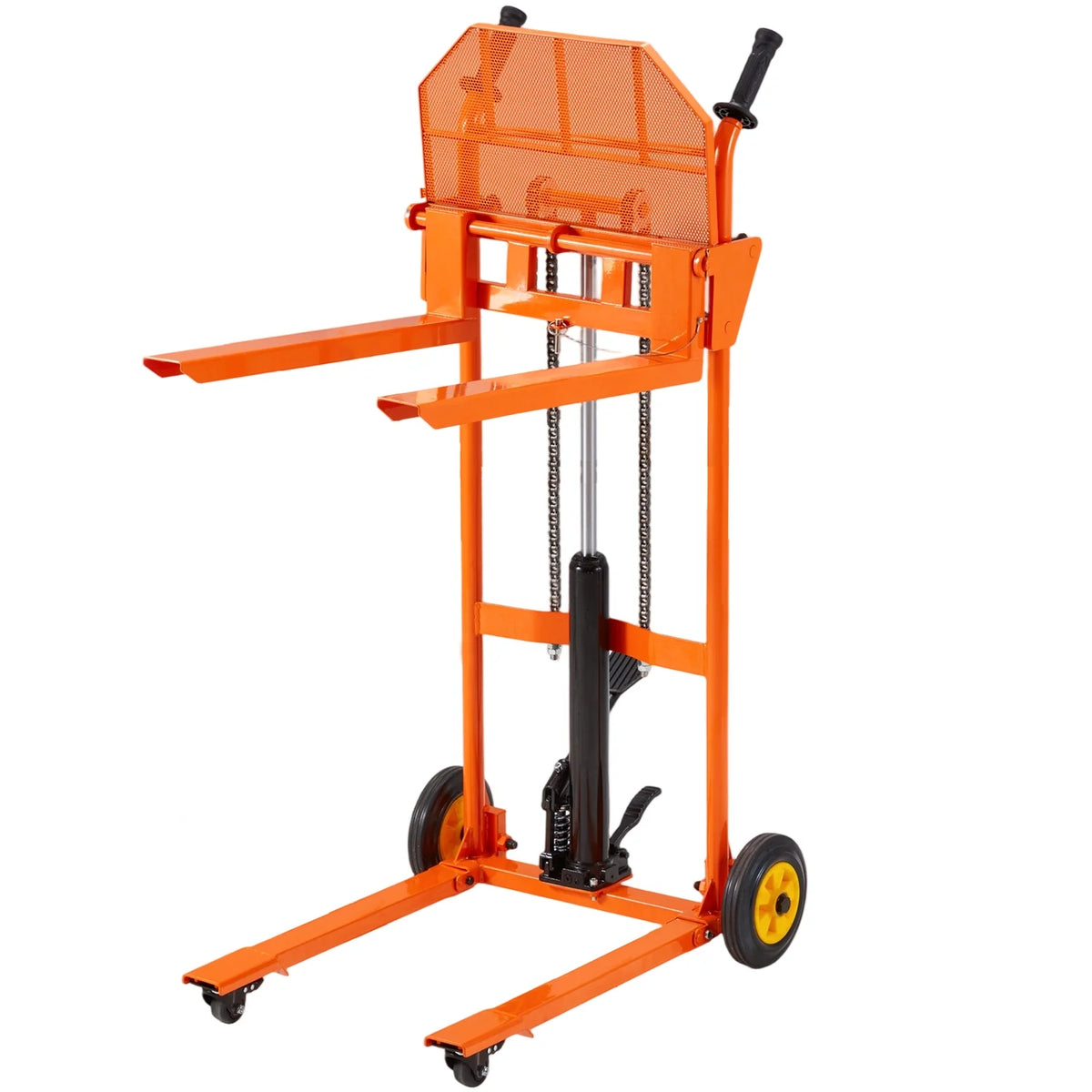 AECOJOY Hydraulic Material Lift Pallet Truck 500 Lbs,Lift Table Cart,32" Max Lift Height Pallet Truck Jack with Lockable Swivel Casters �C Ideal for Warehouse, Workshop and Garage Use