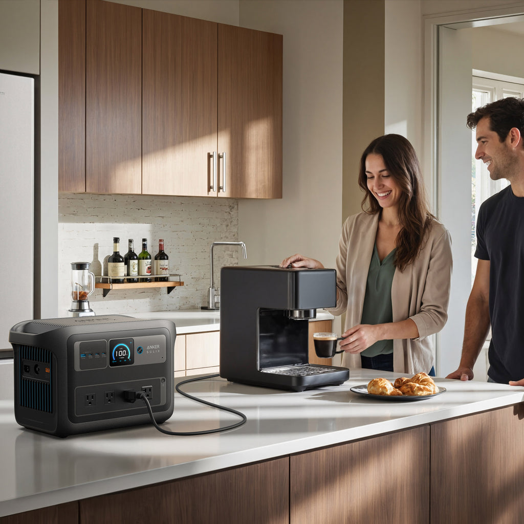 Anker SOLIX C1000X Gen 2 Portable Power Station with 200W Bifacial Solar Panel