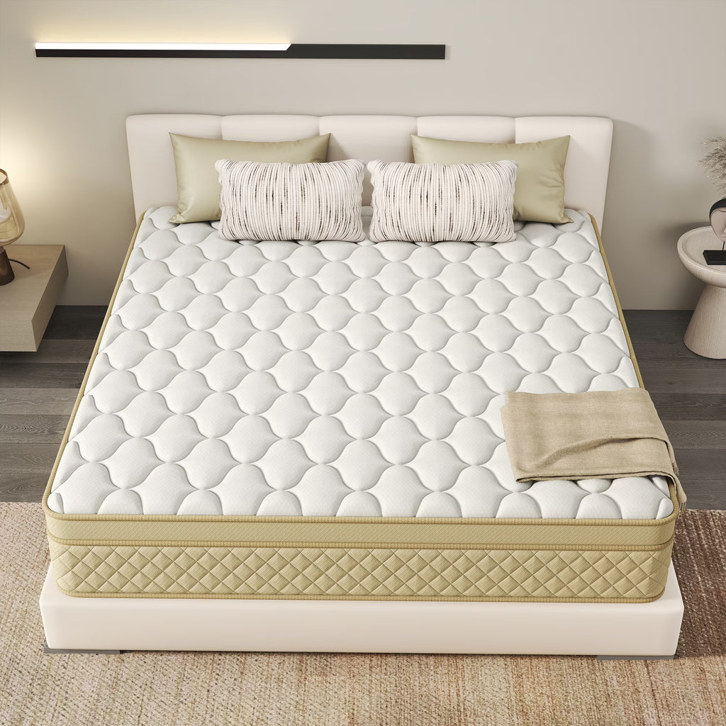 Yilicy 12 inch Queen Mattress,Hybrid Mattresses Medium in a Box