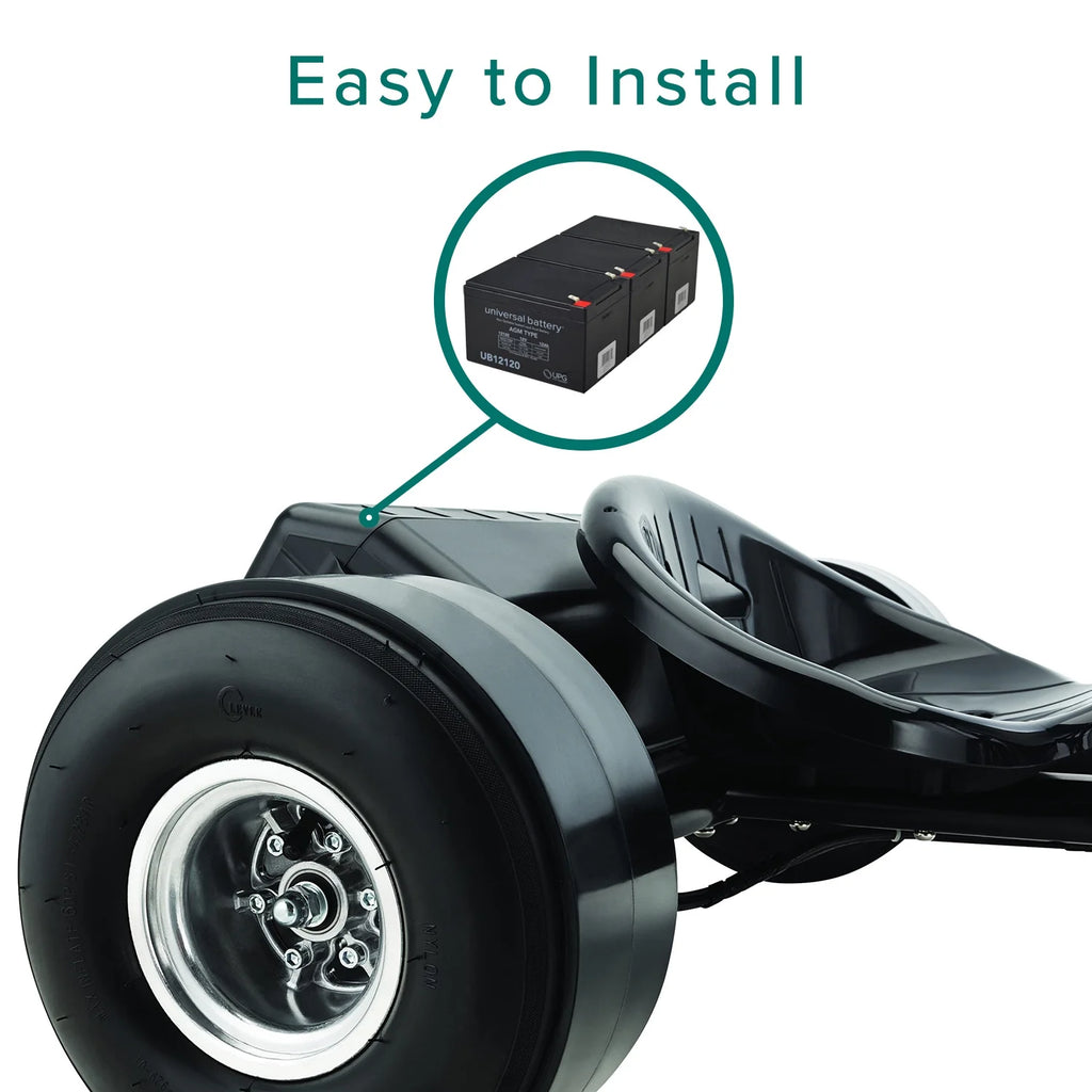 AlveyTech 36 Volt Battery Pack (15 Ah with Harness) for the Razor DXT Electric Drift Trike, Scooter