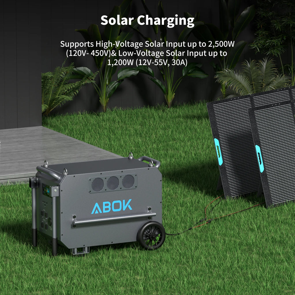 ABOK 7200W Portable Power Station: 9792Wh LiFePO4 Beast for Blackouts, Heavy-Duty Jobs & Outdoor Activities like Camping