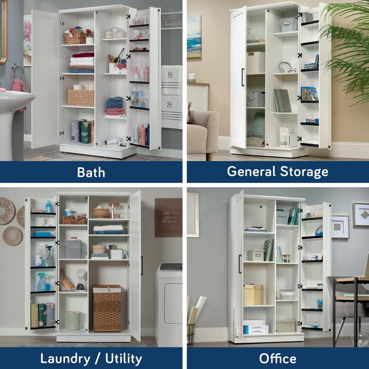 Sauder Homeplus Storage Cabinet, Sienna Oak Finish