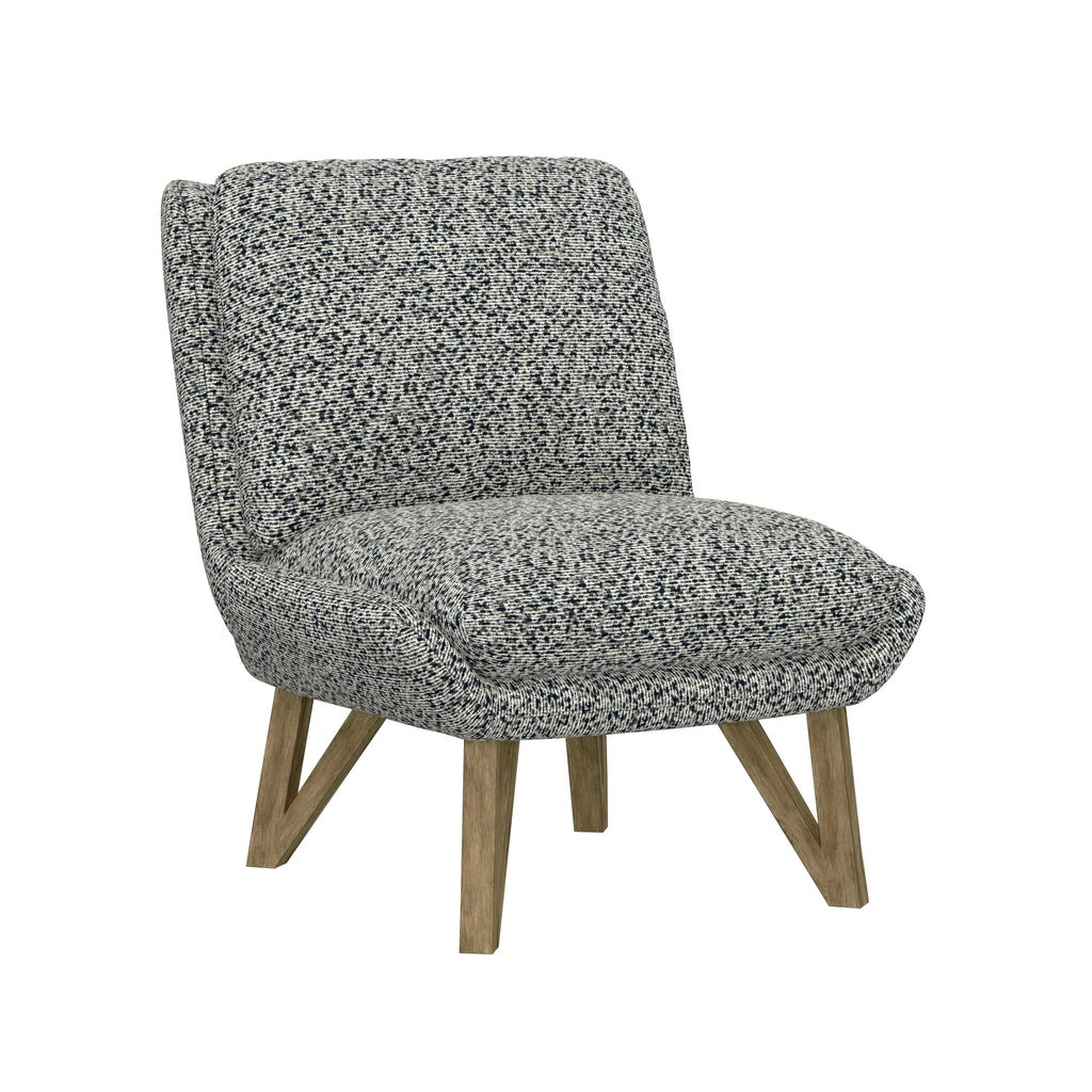 Artum Hill Fiona Cream Armless Soft Boucle Upholstered Accent Chair