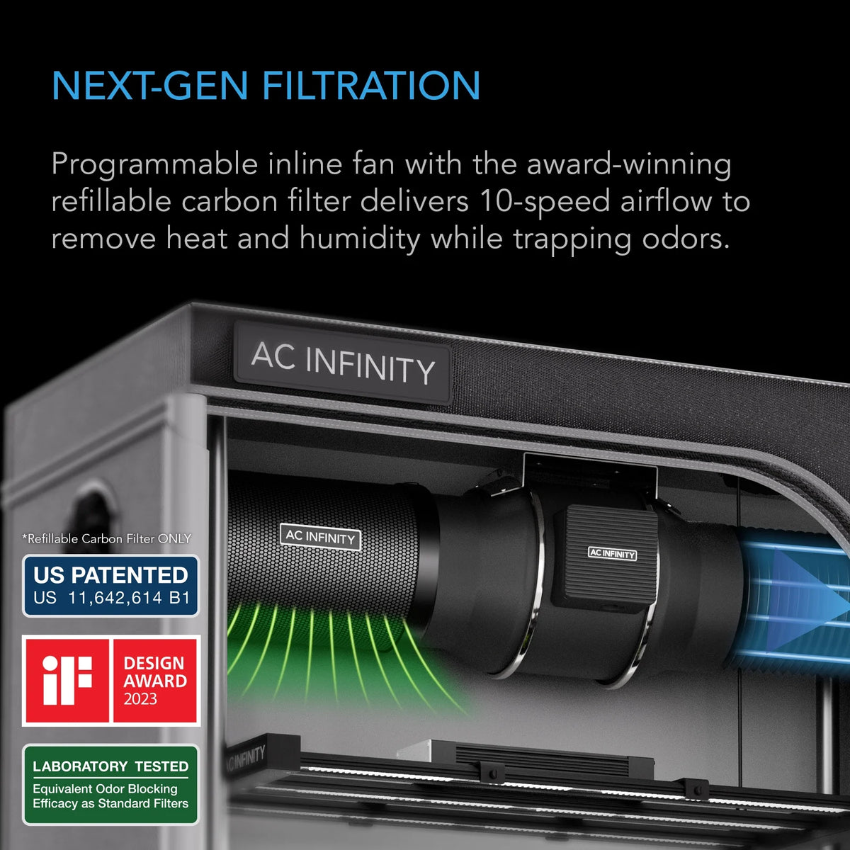 AC Infinity x Athena? Cultivator Kit, Complete 2-Plant Grow Tent System with Blended Line Fertilizer Starter Kit, Dynamic Learning AI Control with WiFi-Integrated Quiet Fans, Full Spectrum EVO Lights
