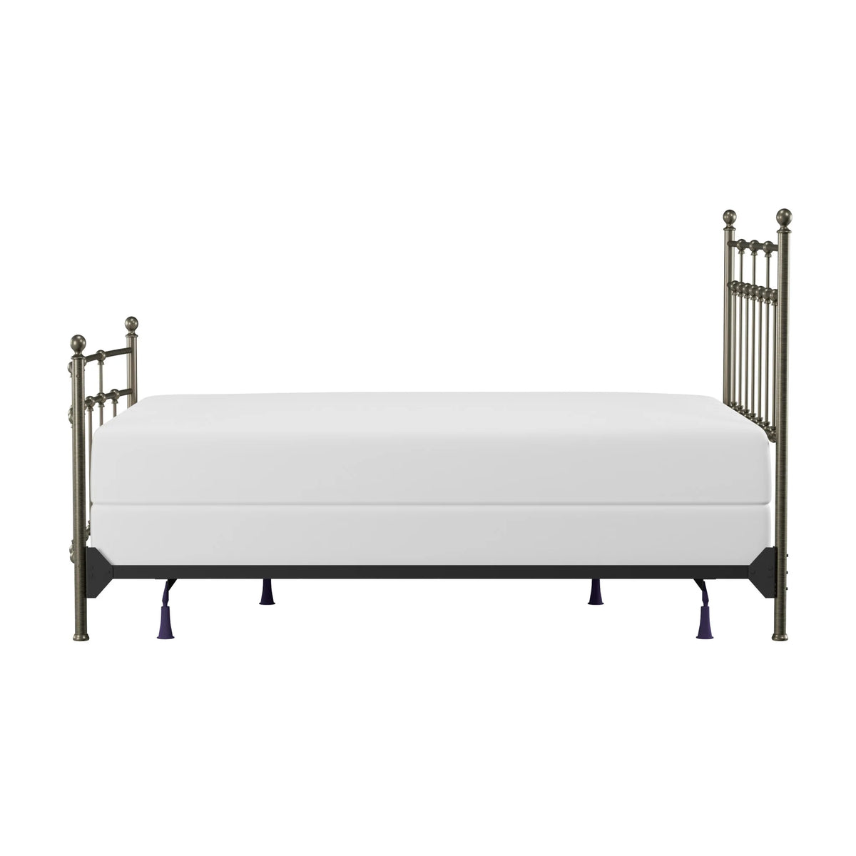 Hillsdale Furniture Providence Metal Full Bed with Spindle and Casting Design, Antique Bronze