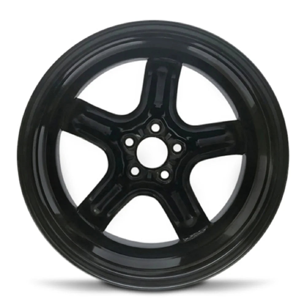 Wheel Rim for 2007-2010 Saturn Aura 17 in Black Steel Rim Direct Fit