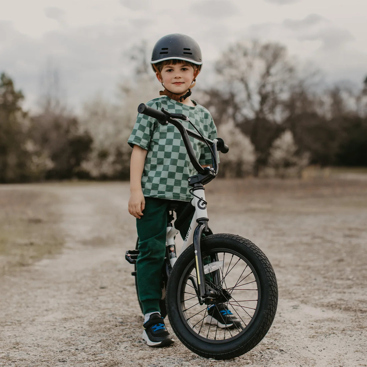 Glerc 14 Inch Little Kids Bike BMX Style Bicycle with Training Wheels Coaster Brake for 3 4 5 Years Old Boys Girls, Blue