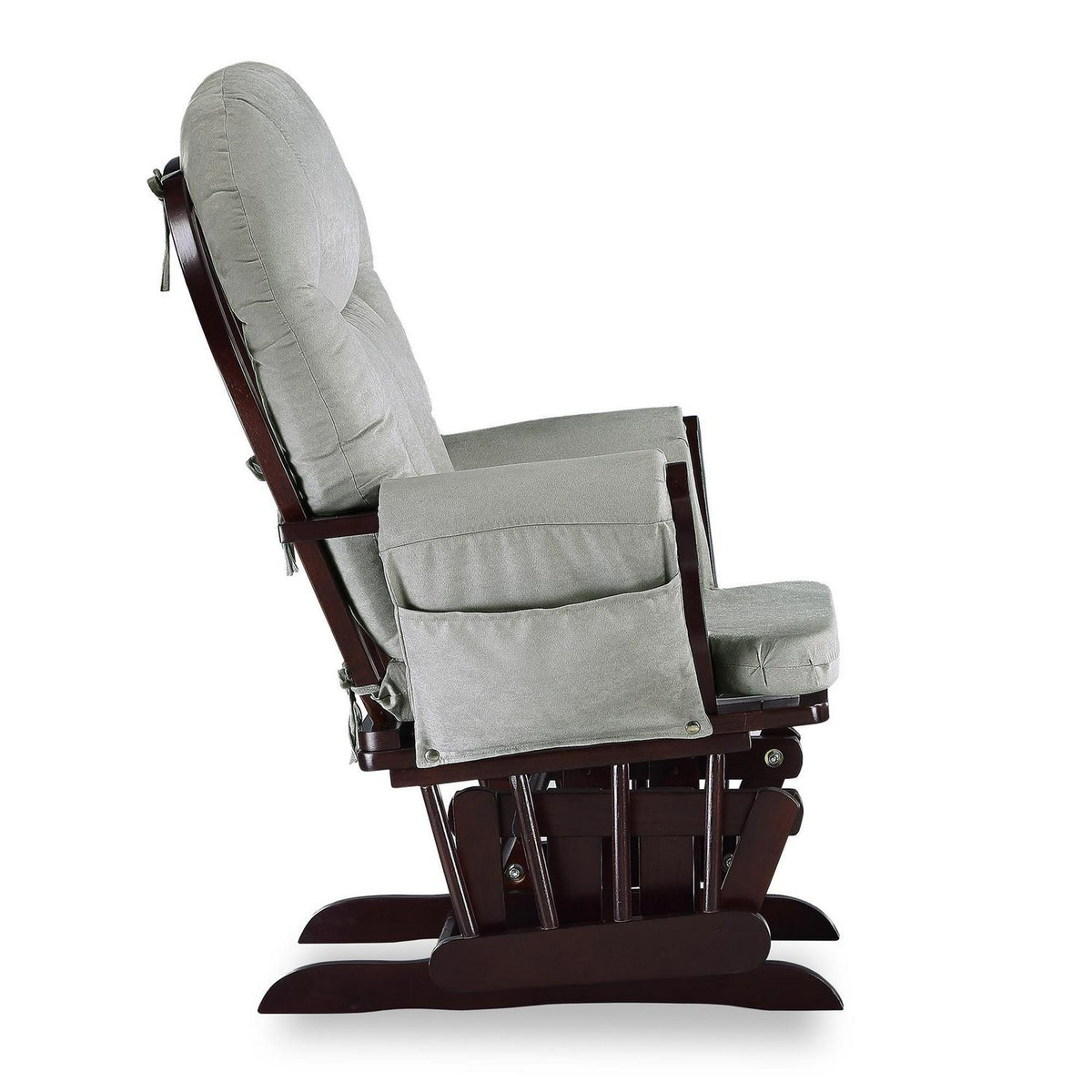 Baby Relax Huntington Glider Rocker. Gray and Espresso