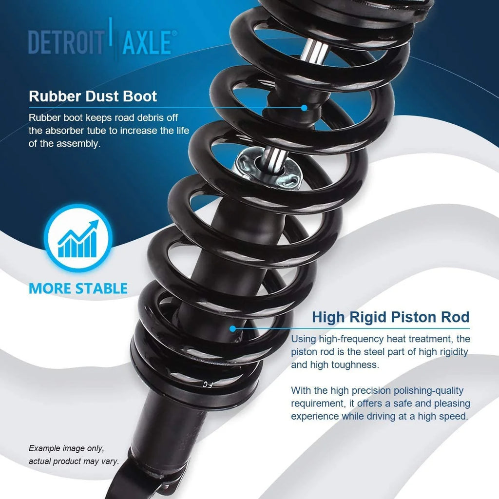 Detroit Axle Front Struts for 4WD 2009-2018 Dodge Ram 1500, 24 Ib 2 Piece