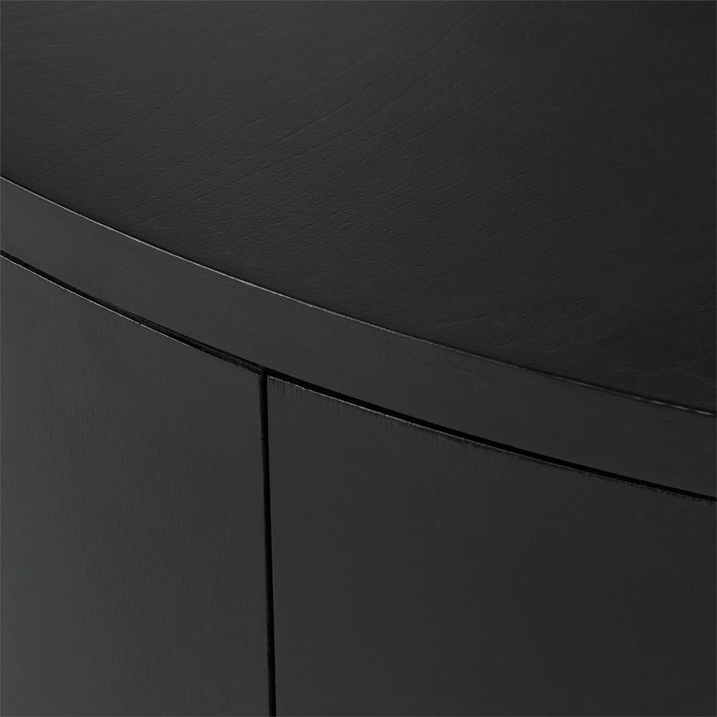Better Homes & Gardens Miller Drum Coffee Table, Black