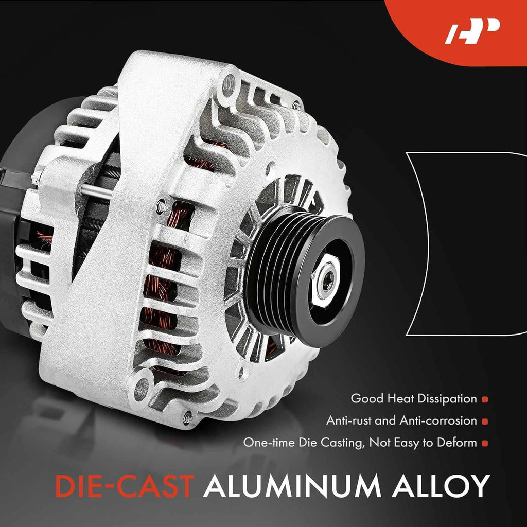 A-Premium Alternator with 12V 130A for Honda Odyssey 2005-2007, Pilot 2005-2008, Ridgeline 2006 & Acura MDX - 3.2L 3.5L