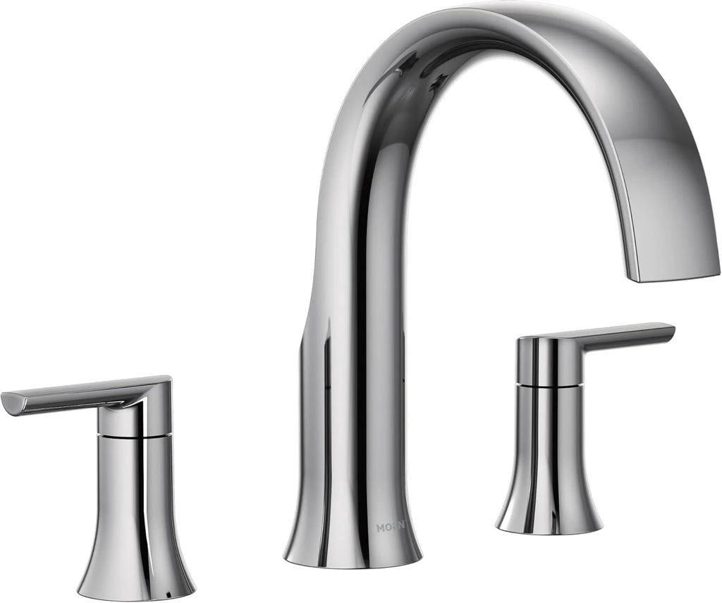 Moen Ts983 Doux Widespread Deck Mounted Roman Tub Filler - Nickel
