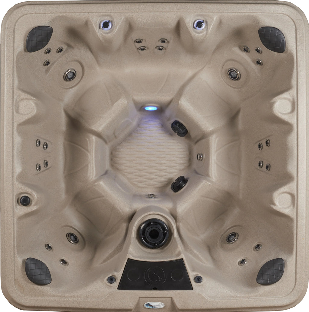 Aqualife by Strong Spas Palm Beach 6 Person 69-Port Non-Lounger Spa, 30 Jets, Cobblestone