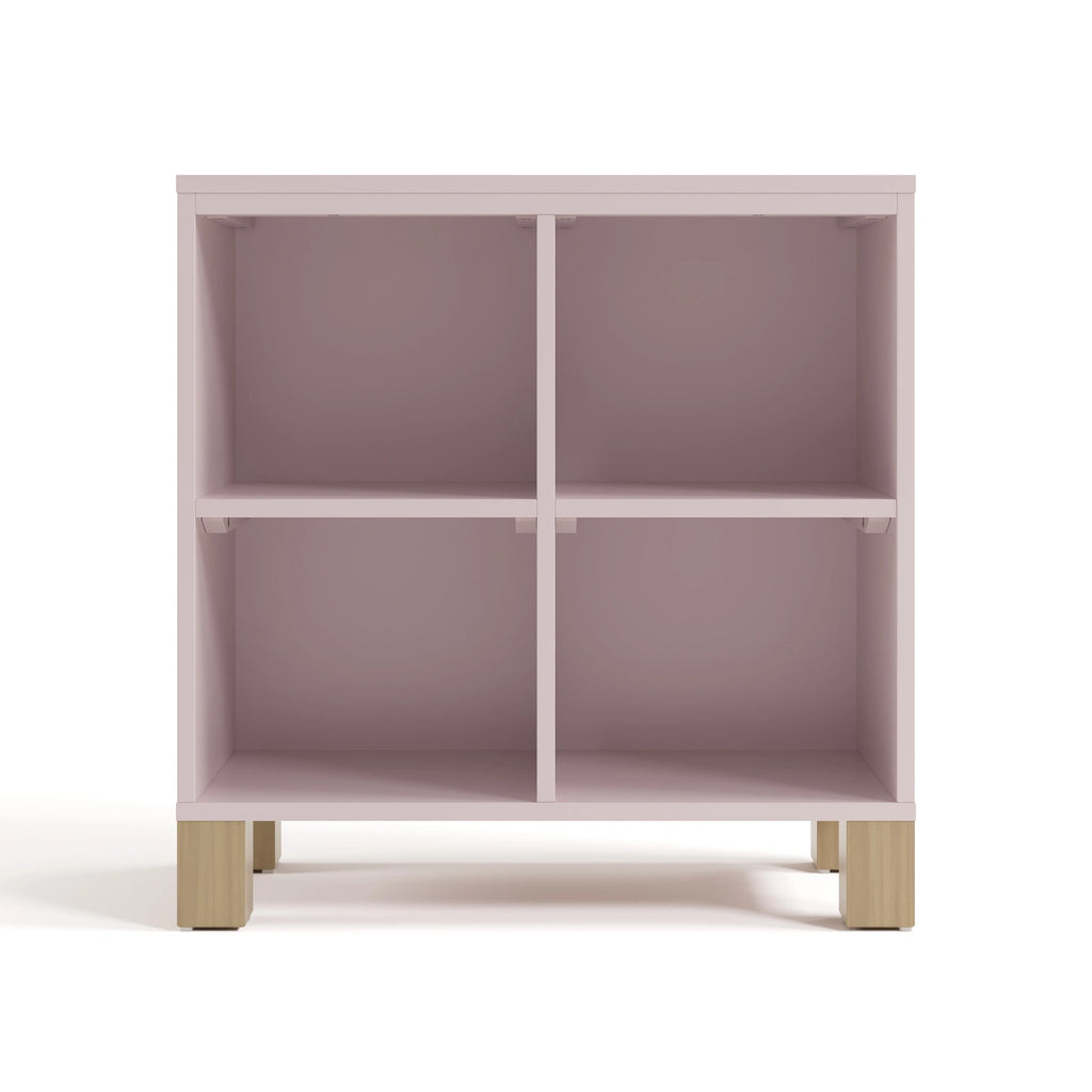Storkcraft California Cube Organizer Children's Bookcase, Blush with Driftwood