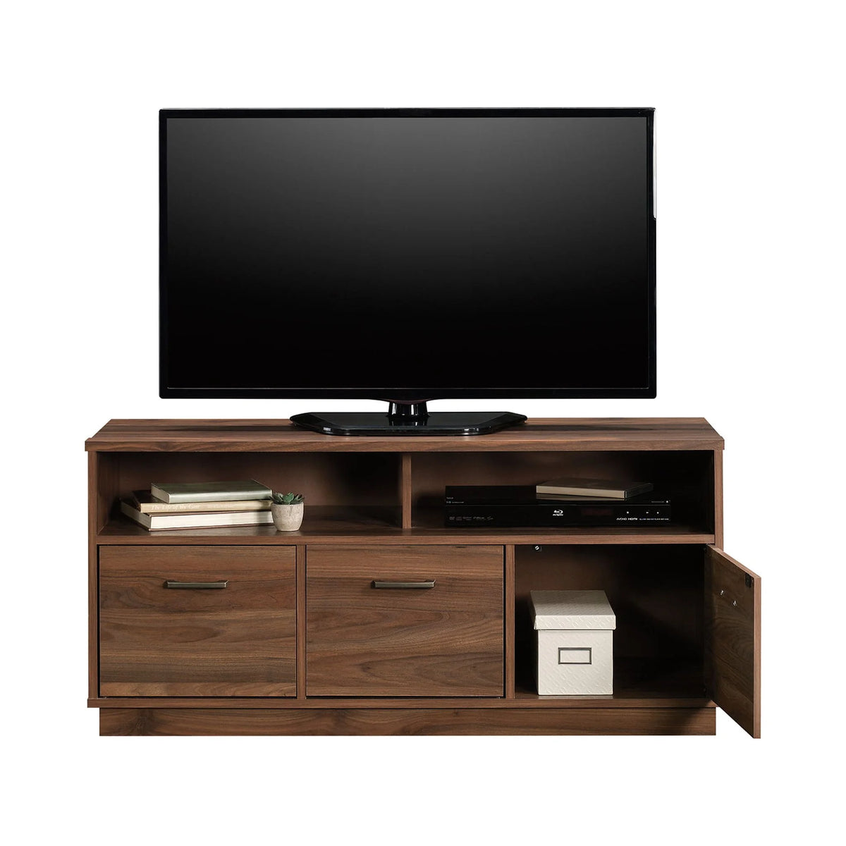Mainstays 3-Door TV Stand Console for TVs up to 50", Blackwood Finish
