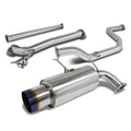 DNA Motoring Stainless Steel Catback Exhaust System for 1990-1993 Acura Integra, 4.5" Muffler