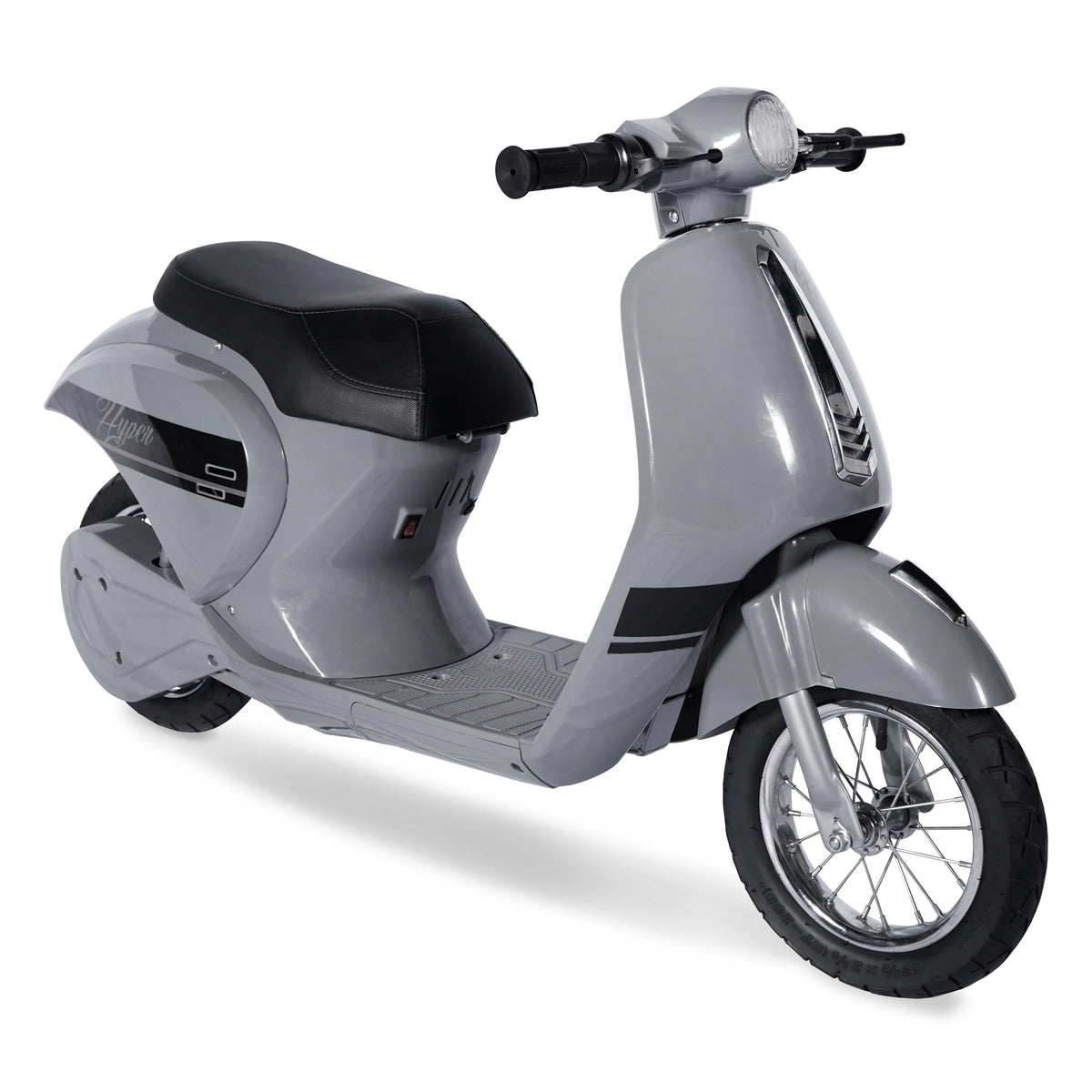 24V Hyper Toys Retro Electric Scooter, Easy Twist Throttle, Blue, Ages 13+, Including Teens, Tweens