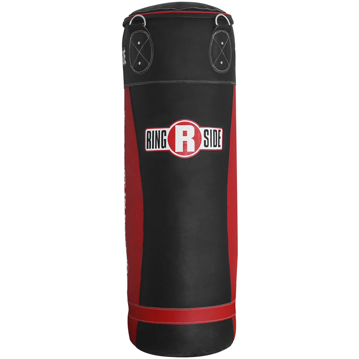 Ringside Large Leather Heavy Bag, Soft-Filled Punching Bag for Boxing, MMA, Includes Chain and Swivel, 16" x 48", 100 lbs