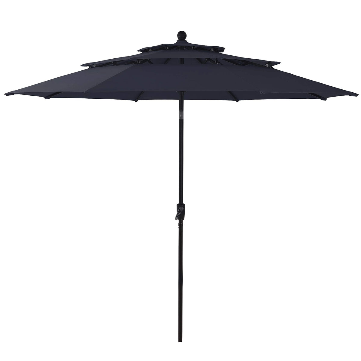 MAISON ARTS Outdoor  6-piece Patio Dining Set, 1 Square Metal table, 4 Adjustable Folding Chairs and 10ft Umbrella Red
