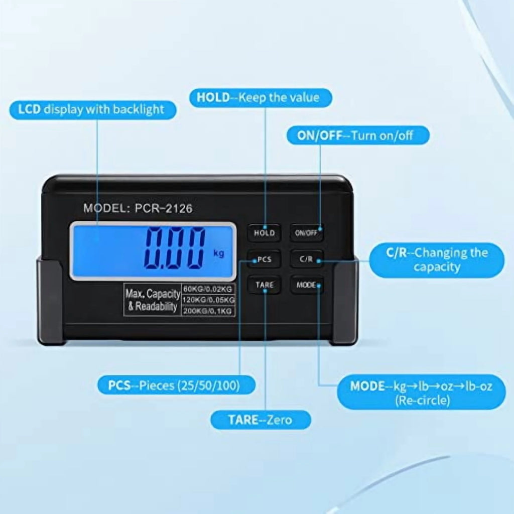 Digital Livestock Scale Large Pet Scale for Animal Weight Scale Stainless Steel Platform Electronic Postal Shipping Scale Heavy Duty Large Dog (440Lbs)