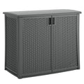 Suncast Outdoor 97-gallon Cabinet Deck Storage Box, Gray
