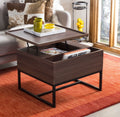 Safavieh Kristie Contemporary Lift-Top Coffee Table, Dark Oak/Black