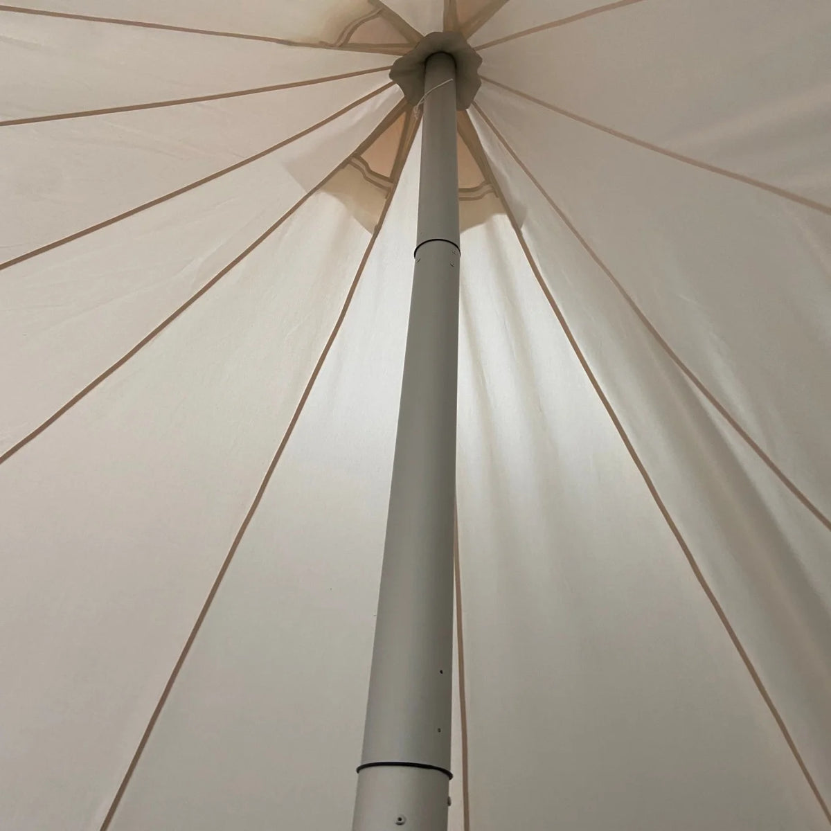 SAM&HAIBEI 19.68x13.1ft Family Camping Bell Tent with 8.53x6.56ft Porch, 4 Seasons Durable Cotton-Polyester Glamping Shelter for Outdoor Adventures & Family Gatherings
