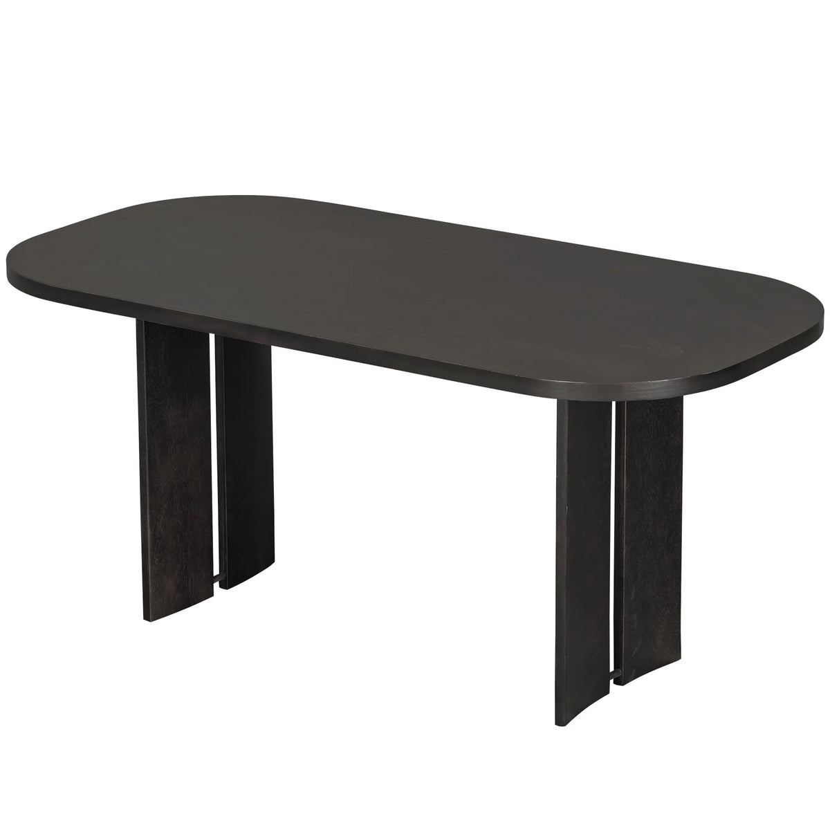EUROCO 6-Piece Dining Table Set for 6, Rectangular Kitchen Table Set with Wood Frame, 4 Chairs and 1 Bench for Kitchen Dining Room Office,Natural
