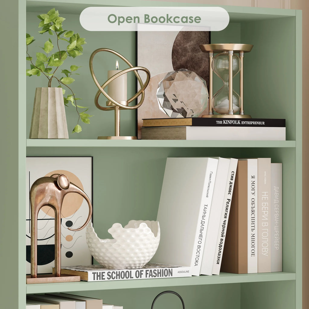 Homfa 82" Tall Bookcases, Freestanding Display Storage Shelves, 7-Tier Open Bookshelf for Home Office Living Room Bedroom, White