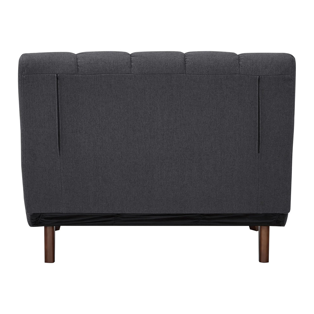 A&D Home Springfield Polyester Convertible Futon Chair, Yellow