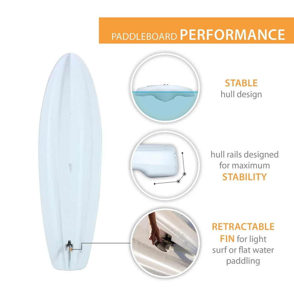 Lifetime Stand Up Paddle Board, Horizon 10' - White, Set of 2 - 90749