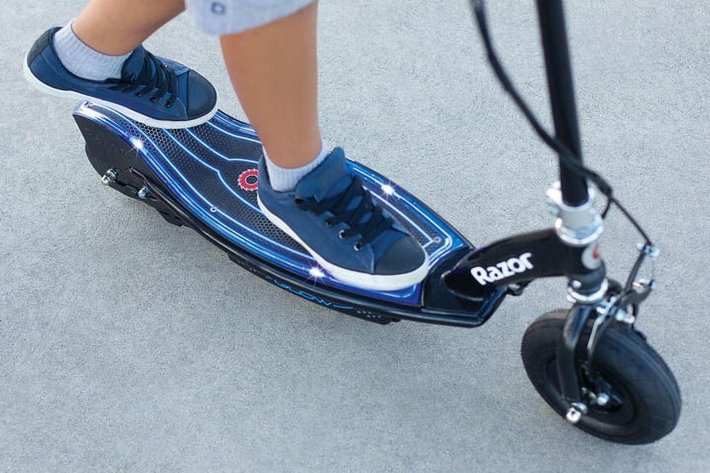 Razor E100 Glow Light-up Electric Scooter. up to 10 mph. Air-filled Front Tire. for Child Ages 8+