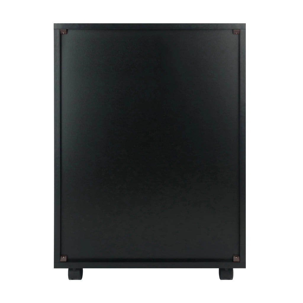 Winsome Halifax 5-Drawer Mobile Cabinet 20519, Black Finish