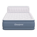 Beautyrest Headboard Luxarest 24" Queen Size Raised Air Mattress with Built-in Pump