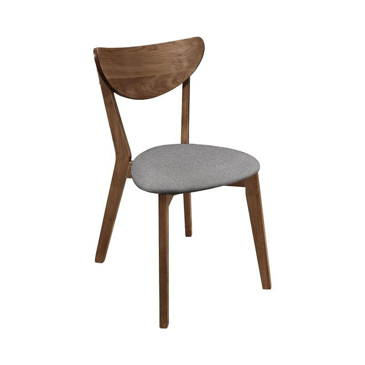 Alfredo Dining Room Set Natural Walnut and Grey