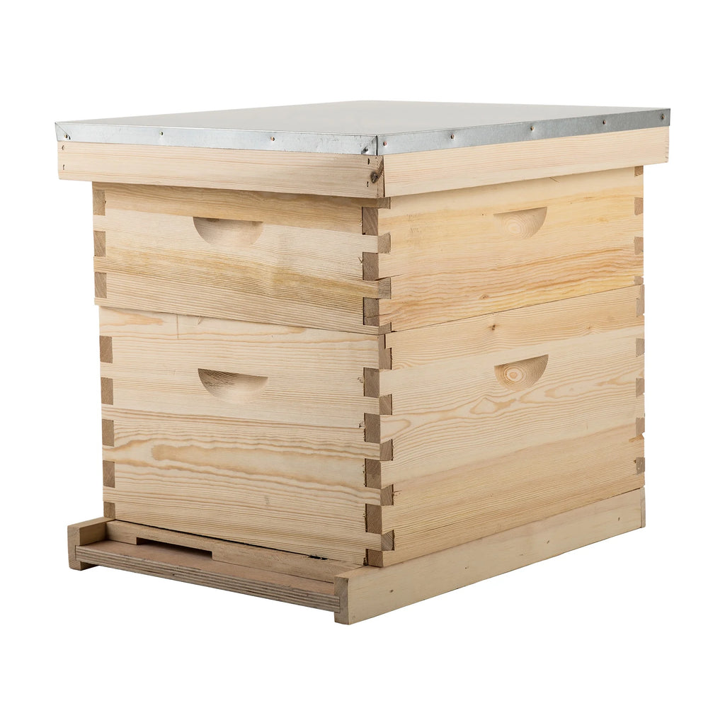 Preenex Langstroth Beehive Kit with Metal Roof, Wooden, Multi-color