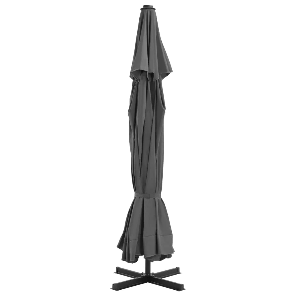 vidaXL Garden Parasol Azure Blue Polyester with PA coating Large